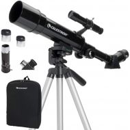 Celestron - 50mm Travel Scope - Portable Refractor Telescope - Fully-Coated Glass Optics - Ideal Telescope for Beginners - BONUS Astronomy Software Package