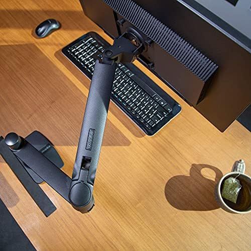  [아마존베스트]ERGOTRON LX Monitor Arm in Black - Monitor Desk Mount with Patented CF Technology for Screens up to 34 Inches and 33 cm Height Adjustment