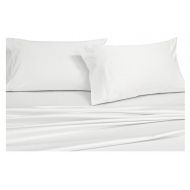 Royal Hotel Top Split Cal King: Adjustable Split California King Bed Sheets 4PC Solid White 100% Combed Cotton 550-Thread-Count, Deep Pocket