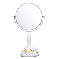 HTDZDX Resin Makeup Vanity Mirror, Double Sided Cosmetic Table Mirror with 1x /3X Magnification (Size : 36.519.3cm)