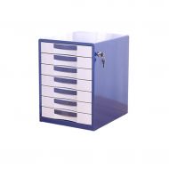 LPYMX Desktop File Cabinet, Metal Cabinet Office with Lock Drawer Storage Box (Color : A)