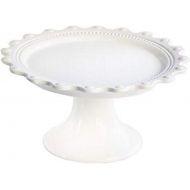 American Atelier, White Ruffle Pedestal Cake Plate