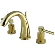 Nuvo Elements of Design ES2962DL South Beach 8 to 16 2-Handle Widespread Lavatory Faucet with Brass Pop-Up, 5-1/2, Polished Brass