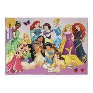 Gertmenian Disney Princess Rug Kids Party Carpet, 5x7 Large, Rainbow