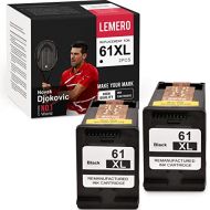 LEMERO Remanufactured Ink Cartridge Replacement for HP 61 61XL Black Ink Cartridge for HP Envy 5530 4500 OfficeJet 4630 4635 4632 DeskJet 2541 2542 2540 3050A 2549 Printer Ink Cart