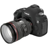 STSEETOP Canon 5D Mark IV Camera Case, Professional Silicone Rubber Camera Case Cover Detachable Protective for Canon 5D Mark IV (Black)