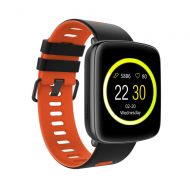 AWOW Bluetooth IP68 Waterproof Fitness Tracker for Swimming Red