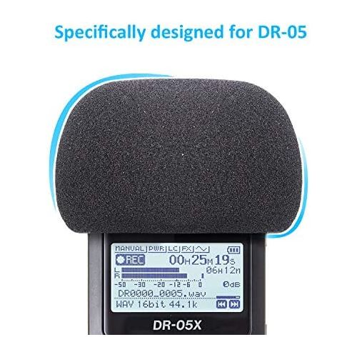  [아마존베스트]DR-05X Windbreak Foam Pop Protection for Tascam DR-05 and DR-05X by YOUSHARES (Pack of 2)