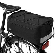 Lixada Insulated Trunk Cooler Bag for Warm or Cold Items, Bicycle Rear Rack Storage Luggage, Reflective Cycling MTB Bike Pannier Bag, 8L