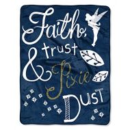 The Northwest Company Disney Tinkerbell Faith, Trust and Pixie Dust Fleece Super Plush Throw Blanket 46 x 60 (117cm x 152cm)