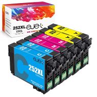 ejet 252XL Remanufactured Ink Cartridge Replacement for Epson 252 Ink 252 XL T252 T252XL Ink for Workforce WF-3640 WF-3620 WF-7210 WF-7710 WF-7720 Printer (2 Cyan, 2 Magenta, 2 Yel