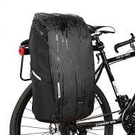 WATERFLY Bike Bag Travel Backpack: 25L Waterproof Bike Panniers Bicycle Bags Rear Rack Cycling Accessories with Rain Cover