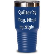 DABLIZ GROUP INTERNATION TRADING LLC Useful Quilter 30oz Tumbler, Quilter by Day. Ninja by Night, Unique for Friends, Birthday
