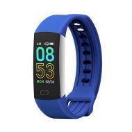 FOHKJMML Waterproof Health Tracker, Fitness Tracker Color Screen Sports Smart Watch, Activity Tracker with Heart Rate Blood Pressure, Blue (Color : -, Size : -)