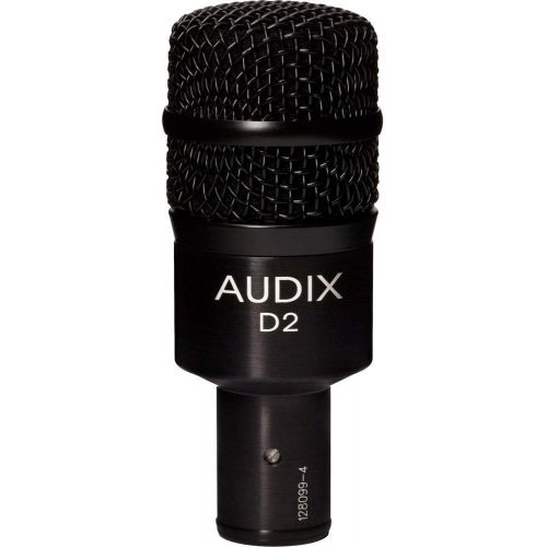  Audix D2 Dynamic Hypercardioid Drum Instrument Microphone with 1 Year Free Extended Warranty