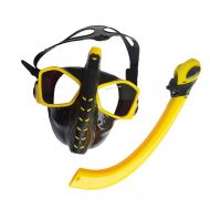 Mankvis Full Face Snorkeling Diving Mask Set, Full Dry Leakproof Anti-Fog Technology - Adult Men and Women
