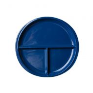FLYING BALLOON Simple Style Circular Shaped Ceramic Divided Plate Dinner Plates/ Luncheon Plates/ Salad Plates/ Dishes, Navy Blue
