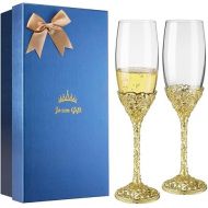 Wedding Champagne Flutes & Toasting Champagne Glasses Set of 2