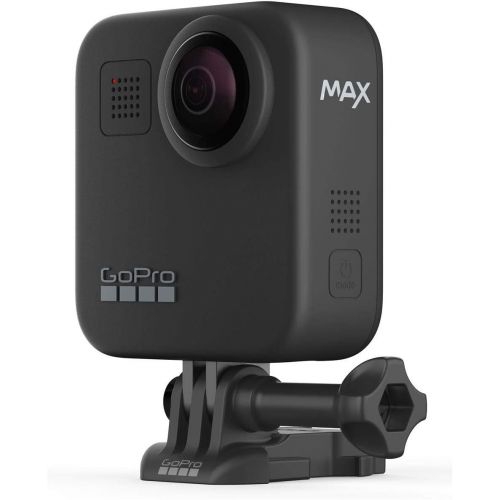 고프로 GoPro MAX Waterproof 360 Camera + Hero Style Video with Touch Screen, Spherical 5.6K30 UHD Video 16.6MP 360 Photos 1080p Live Streaming Basic Bundle with 64GB microSD Card, Cleanin