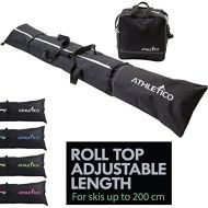 Athletico Two-Piece Ski and Boot Bag Combo | Store & Transport Skis Up to 200 cm and Boots Up to Size 13 | Includes 1 Ski Bag & 1 Ski Boot Bag (Black)