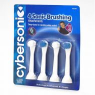 Cybersonic Classic Compact Replacement Brush Heads, 4 Pack, Compatible With All Cybersonic Electric...