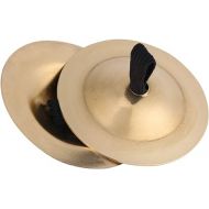 Belly Dance Finger Cymbal Brass Zills Musical Yoga Bell Chimes Instrument Dancing Accessory One Pair For Children Boys Girls