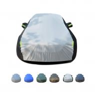 Djyyh Medium Car Cover, Breathable Waterproof Rain UV Sun All Weather Protection Indoor Outdoor, Full Size Snow Covers with Zipper Mirror Pocket Custom Fit Kia KX4 SUV (Color : F)