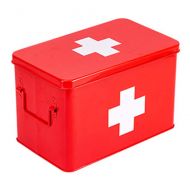 YQ  First aid box Ping Bu Qing Yun Medical box-galvanized sheet material, portable portable moisture-proof dustproof double-layer large capacity, medicine box household medicine box family medical b