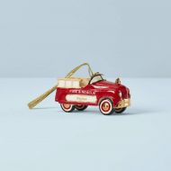 Lenox 883441 My Vintage Toy Fire Truck Hanging Ornament, 4-inch High, Porcelain