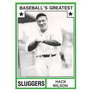 Autograph Warehouse Hack Wilson Baseball Card (Chicago Cubs) 1982 TCMA Greatest Sluggers #23