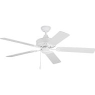 Monte Carlo 5HVO52RZW Haven 52 Outdoor Ceiling Fan, 5 MDF Blades, White - no Light
