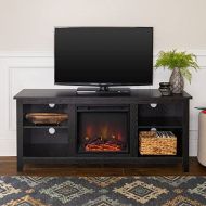 HomeTeks Tv Fireplace Stand Electric Fireplace Tv Stand- Fireplace Tv Stands for Flat Screens 65, Black-Turn Up The Ambiance of Your Room