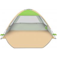 Gorich Beach Tent, UV Sun Shelter Lightweight Beach Sun Shade Canopy, Cabana Beach Tents for 3-4/4-5 Person
