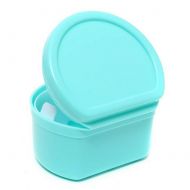 Mouthguards Orthodontic Mouth Guard Denture Retainer Box Dental Storage Container Portable,LightBlue,10Pcs