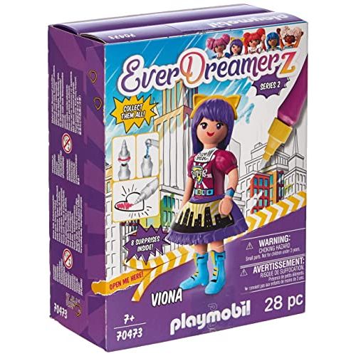 플레이모빌 Playmobil EverDreamerz Comic World Viona with Paint Brush Charm & 7 Surprises
