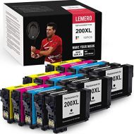 LEMERO Remanufactured Ink Cartridge Replacement for Epson 200XL T200XL 200 XL to use with Expression Home XP-200 XP-300 XP-310 XP-400 XP-410 Workforce WF-2520 WF-2530 WF-2540 WF-20