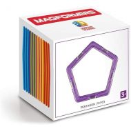 MAGFORMERS Pentagon 12 Pieces Rainbow Colors, Educational Magnetic Geometric Shapes Tiles Building STEM Toy Set Ages 3+