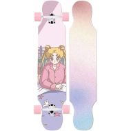 LDGGG Skateboard Complete Skateboard 42-inch Seven-Layer Maple Wood Long Skateboard Beginner Adult Skateboard（Athletic Girl 25）