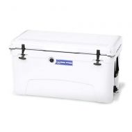 NICE Big Frig Denali 75 Quart Insulated Cooler with Cutting Board and Basket, White