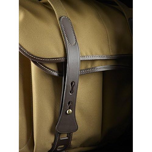  Billingham 207 Khaki FibreNyte Camera Bag with Chocolate Leather Trim