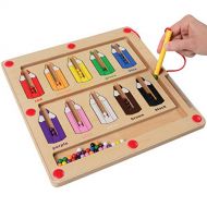 Constructive Playthings Magnetic Color Matching Game for Kids, Toddler Puzzles