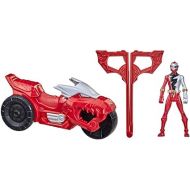 Power Rangers Dino Fury Rip N Go T-Rex Battle Rider and Dino Fury Red Ranger 6-Inch-Scale Vehicle and Action Figure, Toys Kids 4 and Up