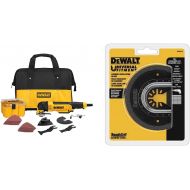 DEWALT Oscillating Tool Kit, Corded, 3-Amp, 29 Pieces (DWE315K) & Oscillating Tool Blade for Grout Removal, Carbide (DWA4219)