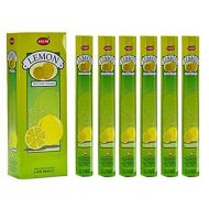 인센스스틱 Dpnamron Lemon - Box of Six 20 Stick Tubes, 120 Sticks Total - HEM Incense
