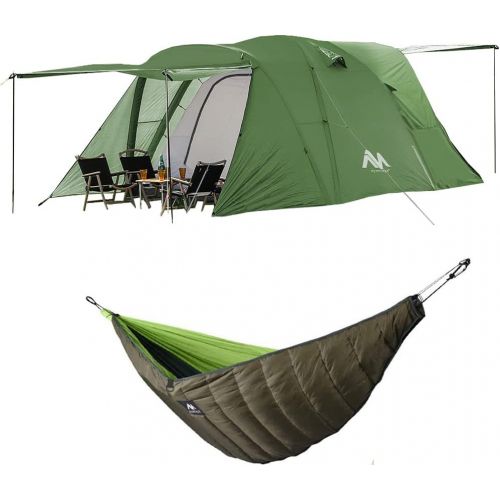 AYAMAYA Camping Tents for 6-8 Person and Hammock Underquilt