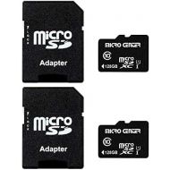 INLAND Micro Center 128GB Class 10 MicroSDXC Flash Memory Card with Adapter for Mobile Device Storage Phone, Tablet, Drone & Full HD Video Recording - 80MB/s UHS-I, C10, U1 (2 Pack)