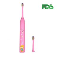 VENNERLI Kid Electric Toothbrush Rechargeable Sonic Toothbrush Professional Oral Care for Children 6-12 Years...