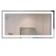 Decoraport DECORAPORT 48 Inch 24 Inch Horizontal LED Wall Mounted Lighted Vanity Bathroom Silvered Mirror with Touch Button (A-CK010-E)