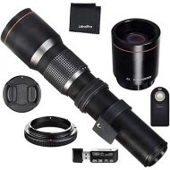UltraPro Hi-Resolution 500mm/1000mm Manual Telephoto Reflex Lens for Nikon D5, D4s, D4, D3x, Df, D810, D800, D750, D610, D500, D7500, D7200, D7100, D5600, D5500, D5300, D5200, D3400, D3300