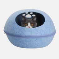 WCJ Blue Four Seasons Universal Cat Nest Winter Warm Eggshell Shape Pet Supplies